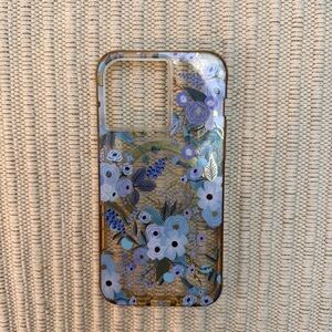 Rifle Paper Co Floral Blue Phone Case for iPhone 15 Pro Max